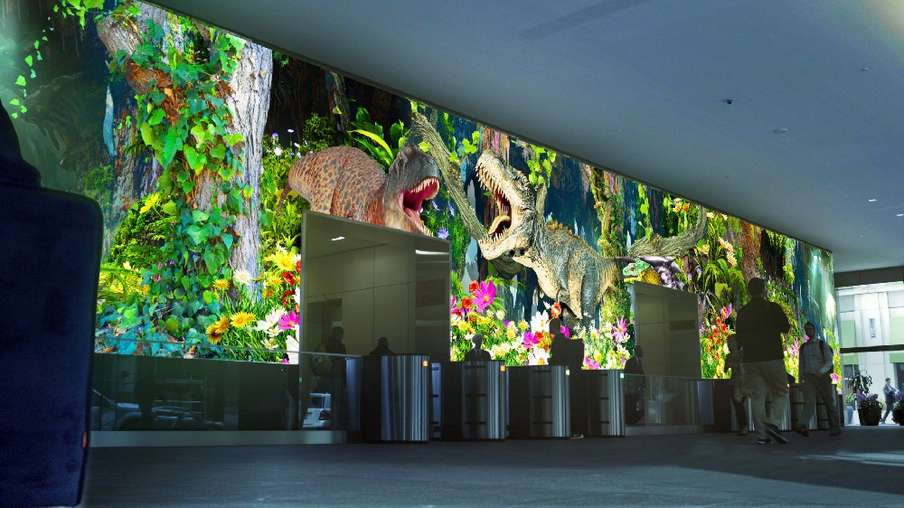 9K侏罗纪森林恐龙投影视频