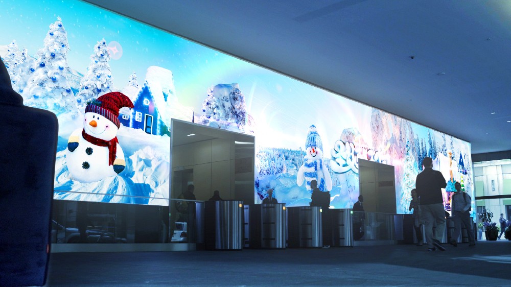 9K雪山圣诞节投影视频